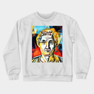 Anicius Manlius Severinus Boethius Abstract Portrait | Boethius Artwork 2 Crewneck Sweatshirt